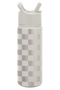 Simple Modern Kids Water Bottle with Straw Lid Vacuum Insulated Stainless Steel Metal Thermos Bottles | Reusable Leak Proof BPA-Free Flask for School | Summit Collection | 18oz, Checkmate - Pick 797