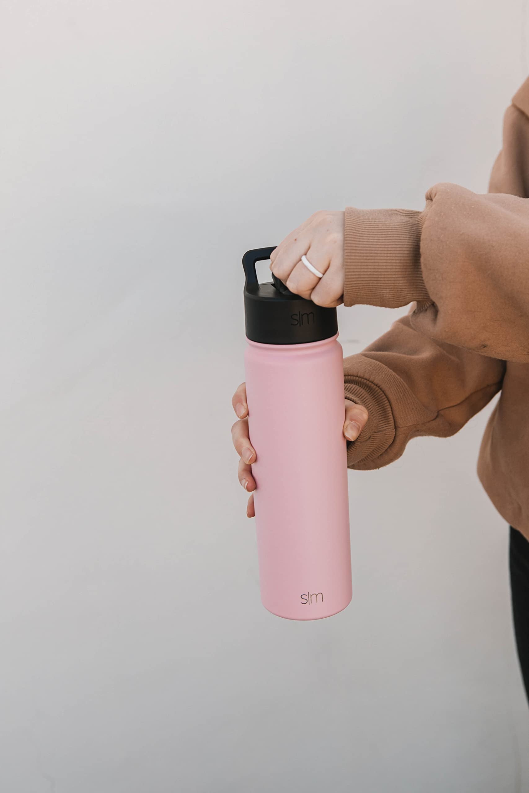 Simple Modern Kids Water Bottle with Straw Lid Vacuum Insulated Stainless Steel Metal Thermos Bottles | Reusable Leak Proof BPA-Free Flask for School | Summit Collection | 18oz, Checkmate - Pick 797