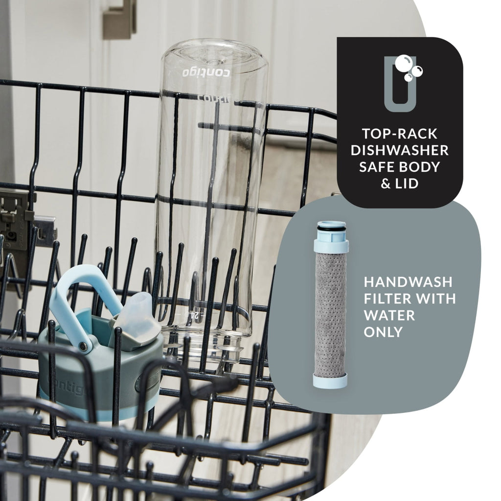 Contigo 24 oz. Wells Plastic Filter Water Bottle - Salt - Pick 574