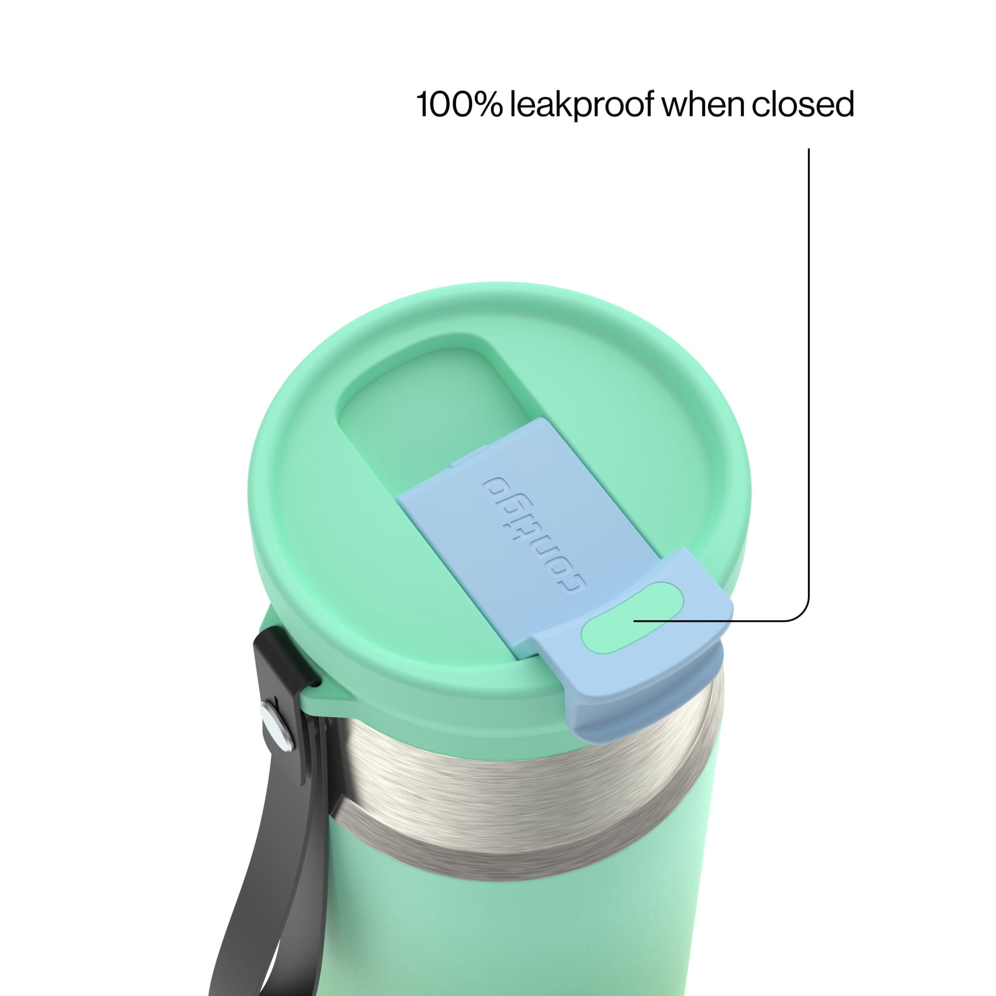 Contigo DualSip 16 oz Compact Leakproof Insulated Water Bottle with 2-Way Lid - Pick 930