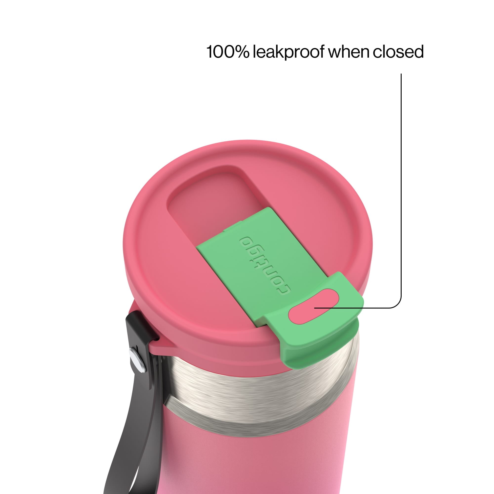 Contigo DualSip 16 oz Compact Leakproof Insulated Water Bottle with 2-Way Lid - Pick 930