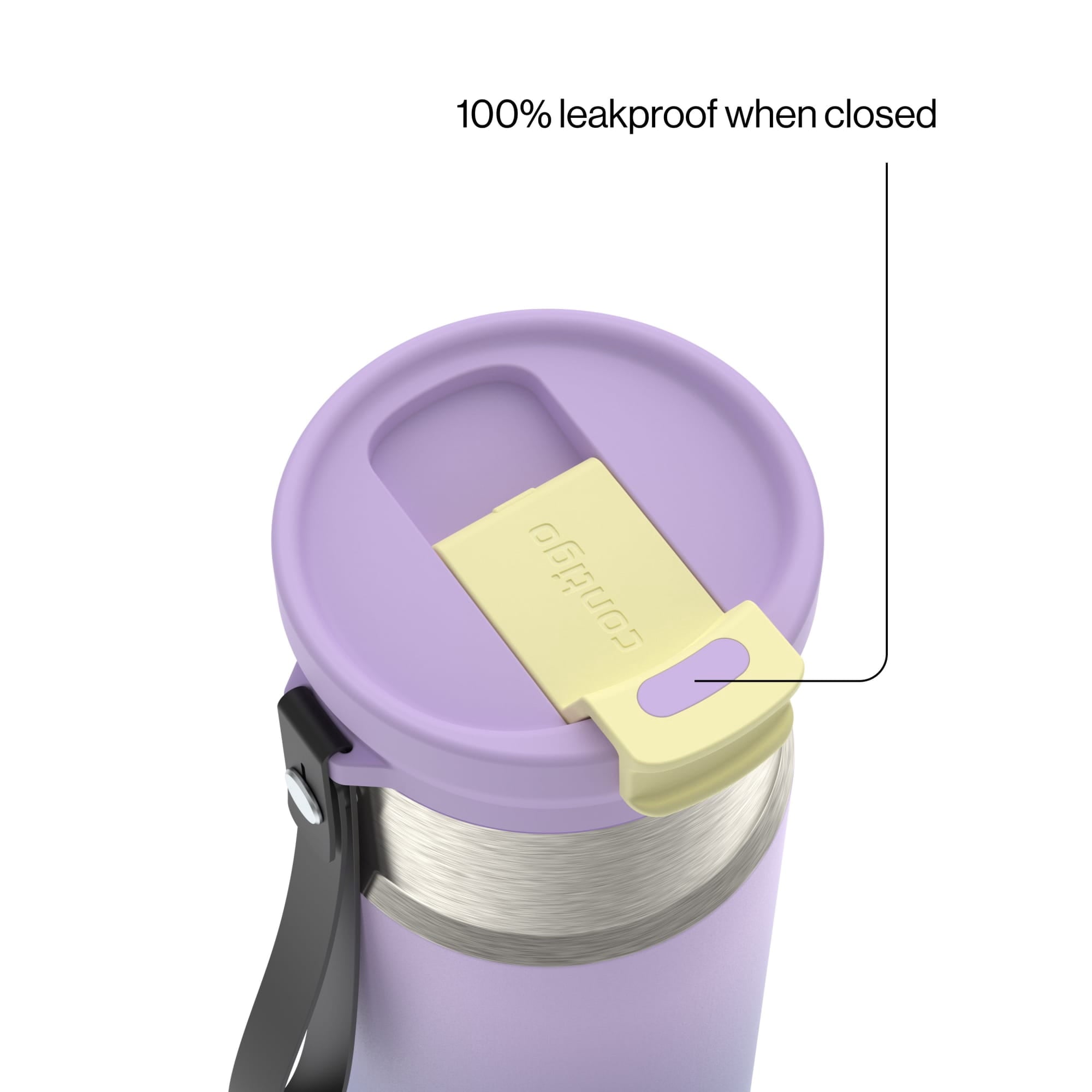 Contigo DualSip 16 oz Compact Leakproof Insulated Water Bottle with 2-Way Lid - Pick 930