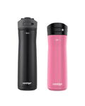 Contigo Jackson Chill  Bundle 2 Water Bottles Black 24oz and Pink  20oz with Autopop Lid - Pick 443