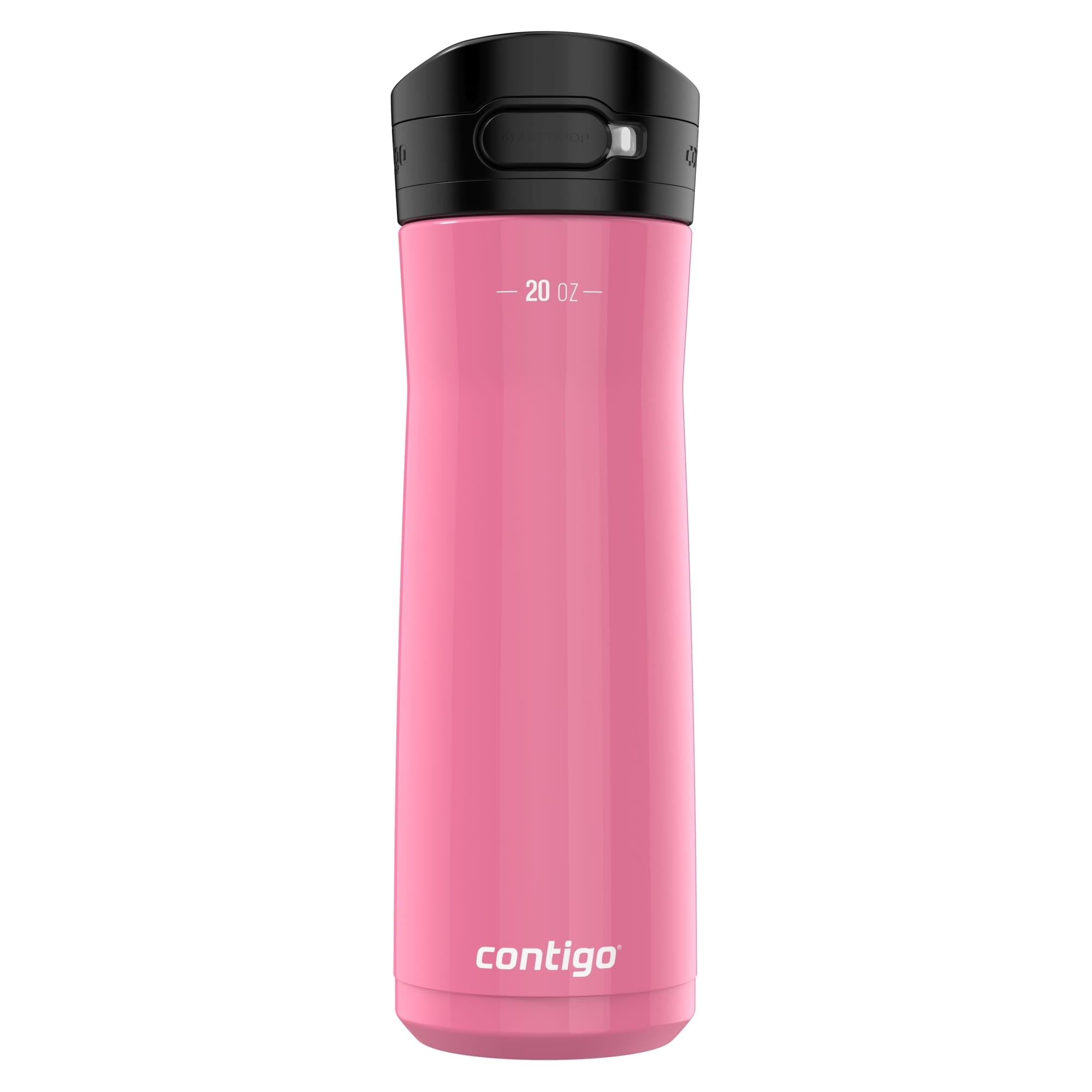 Contigo Jackson Chill  Bundle 2 Water Bottles Black 24oz and Pink  20oz with Autopop Lid - Pick 443
