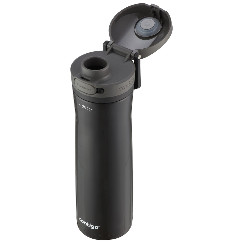 Contigo Jackson Chill  Bundle 2 Water Bottles Black 24oz and Pink  20oz with Autopop Lid - Pick 443