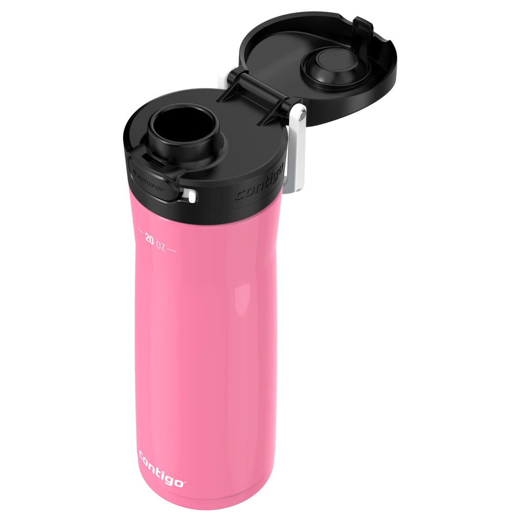 Contigo Jackson Chill  Bundle 2 Water Bottles Black 24oz and Pink  20oz with Autopop Lid - Pick 443