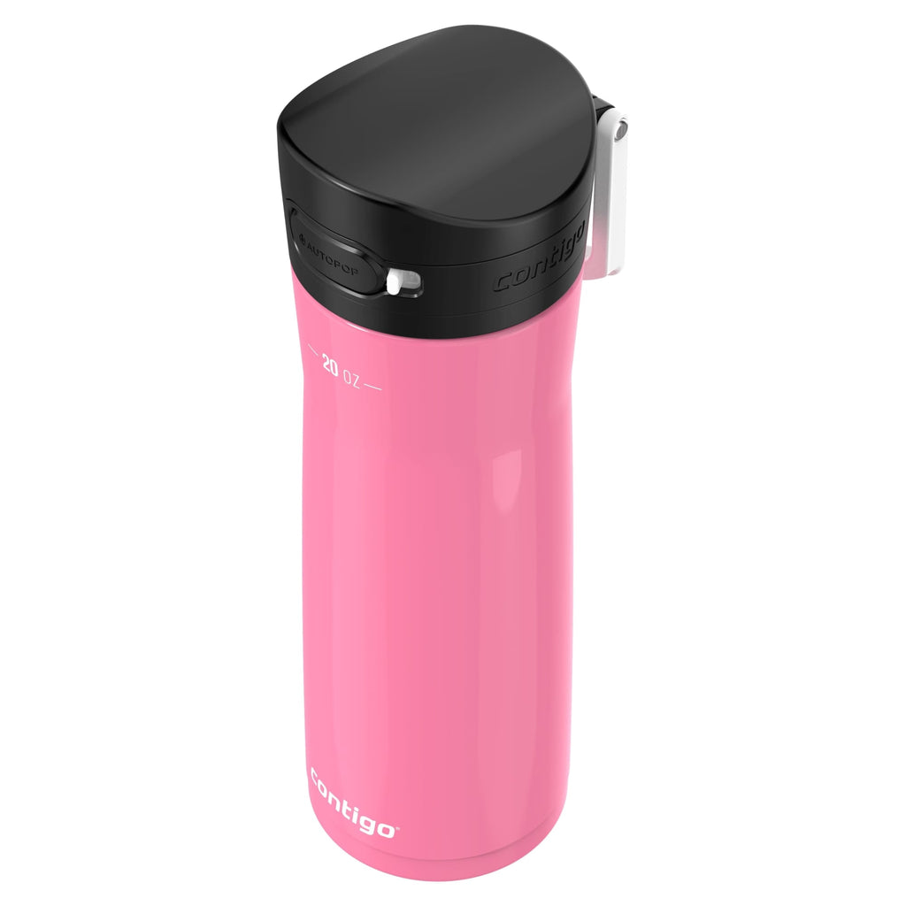 Contigo Jackson Chill  Bundle 2 Water Bottles Black 24oz and Pink  20oz with Autopop Lid - Pick 443