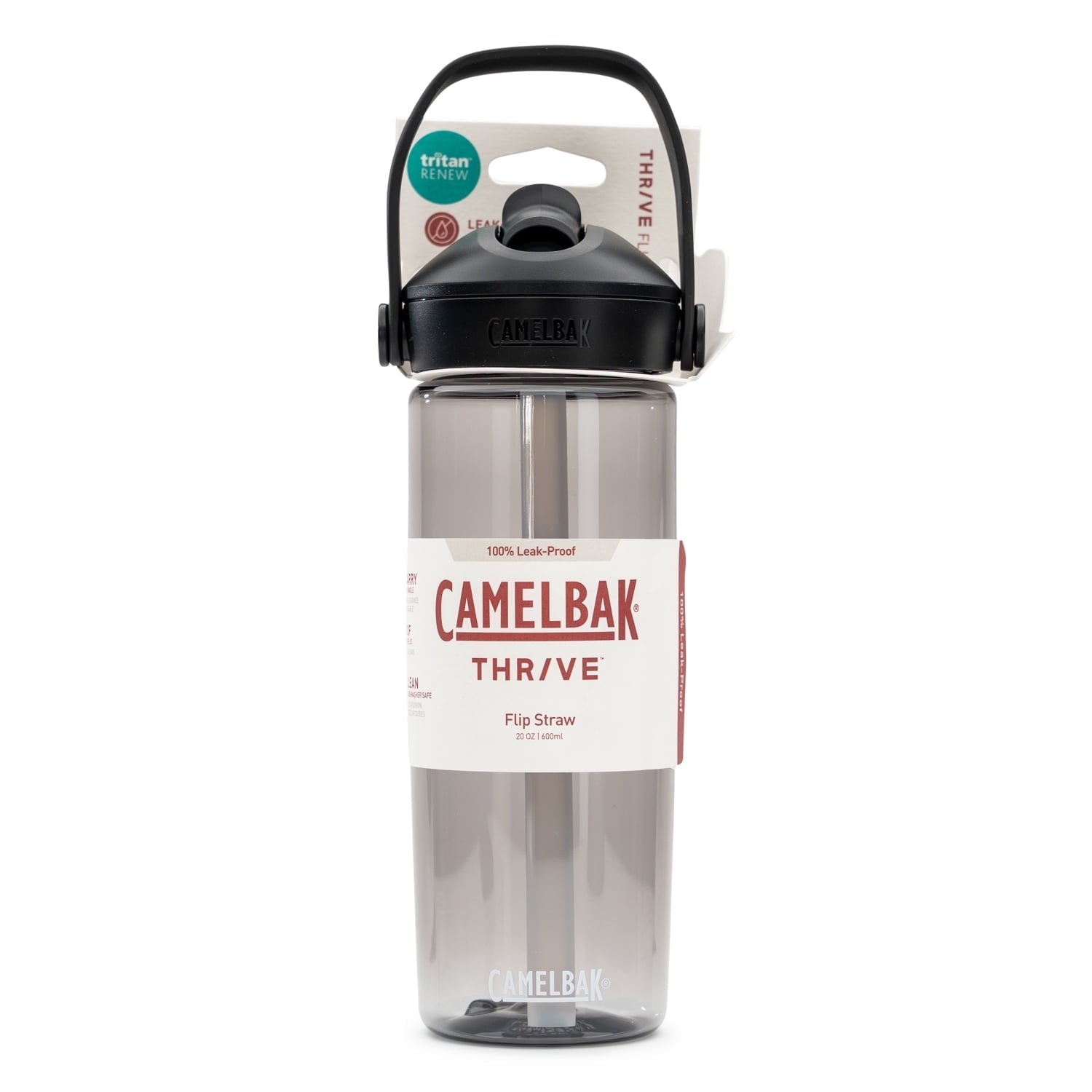 Camelbak Thrive Flip Straw 20oz Water Bottle, Charcoal - Pick 783