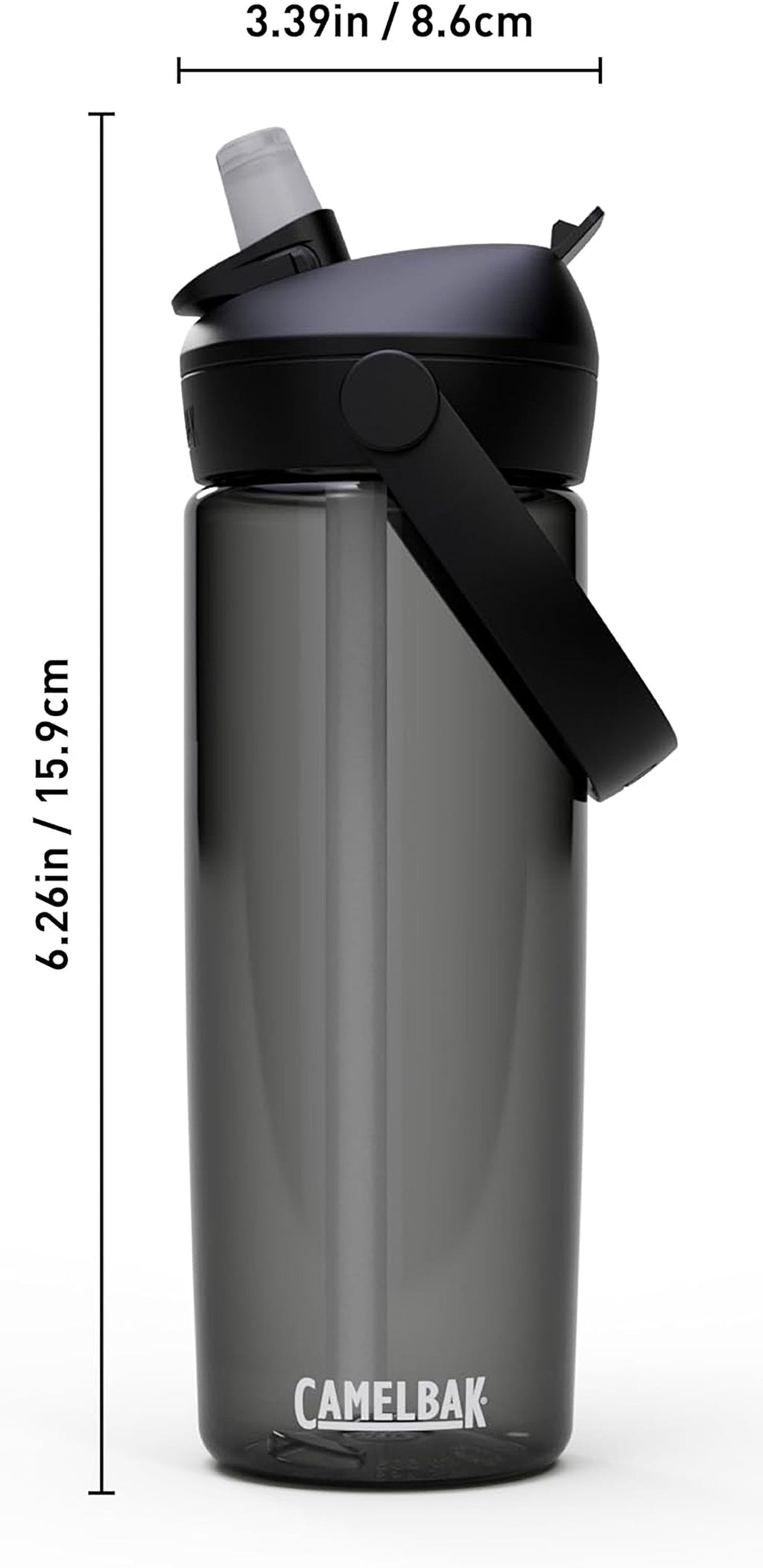 Camelbak Thrive Flip Straw 20oz Water Bottle, Charcoal - Pick 783