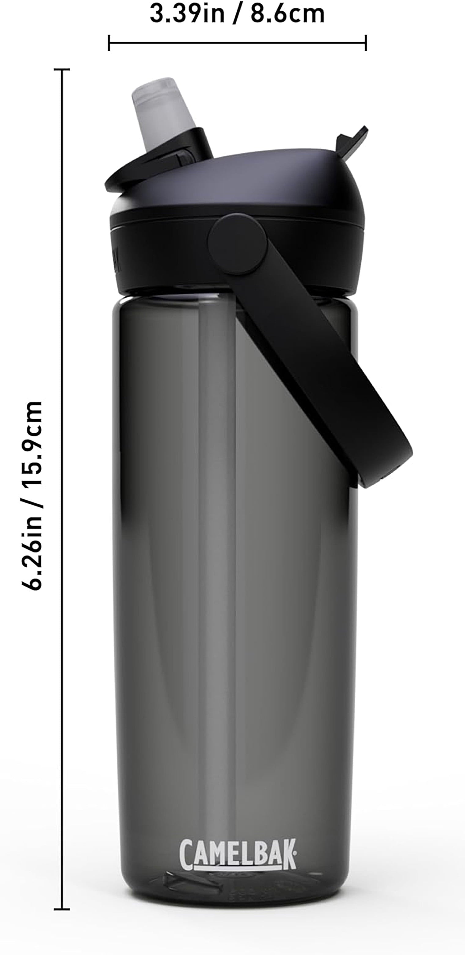 Camelbak Thrive Flip Straw 20oz Water Bottle, Charcoal - Pick 783