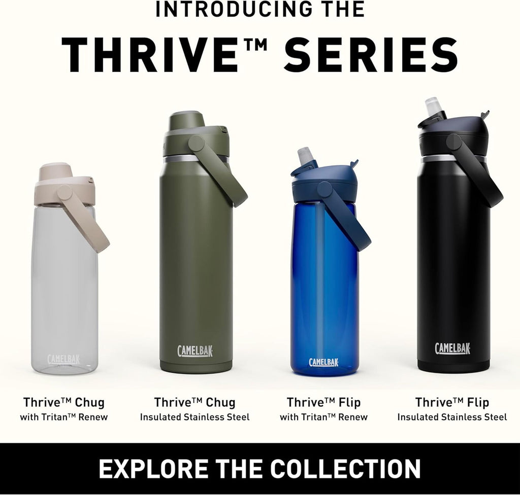 Camelbak Thrive Flip Straw 20oz Water Bottle, Charcoal - Pick 783