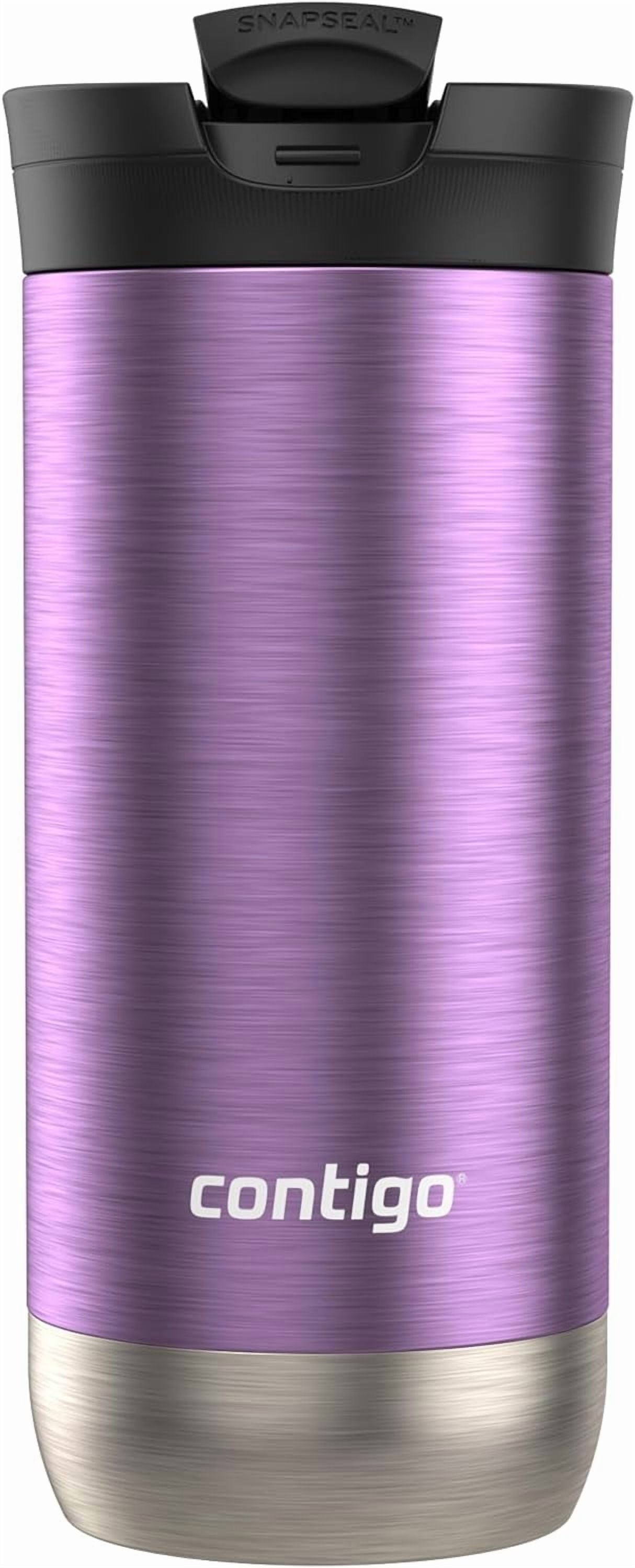 Contigo Huron SnapSeal Insulated Travel Tumbler, Purple Panzy Color 16 oz (473 mL) - Pick 902