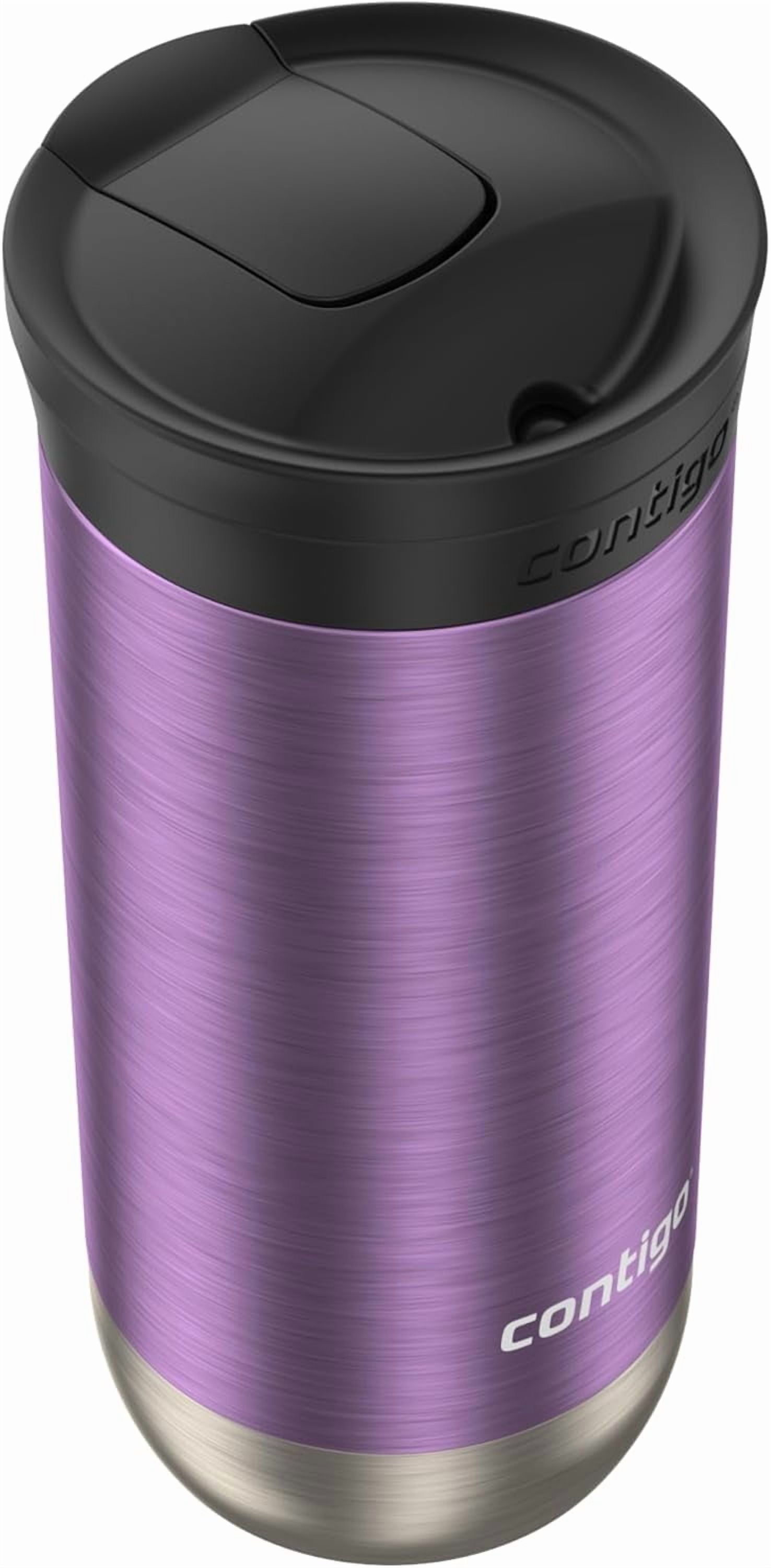 Contigo Huron SnapSeal Insulated Travel Tumbler, Purple Panzy Color 16 oz (473 mL) - Pick 902