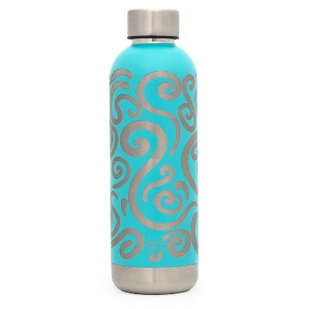 simple modern bolt curtis 17oz water bottle stainless steel Caribbean blue - Pick 636