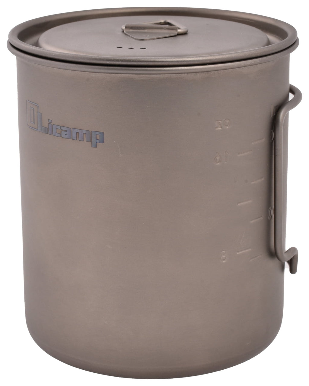 Olicamp Titanium Space Saver Mug with Lid, Nests Nalgene Bottle Inside, Lightweight and Compact, Perfect for Camping and Backpacking, 750mL - Pick 305