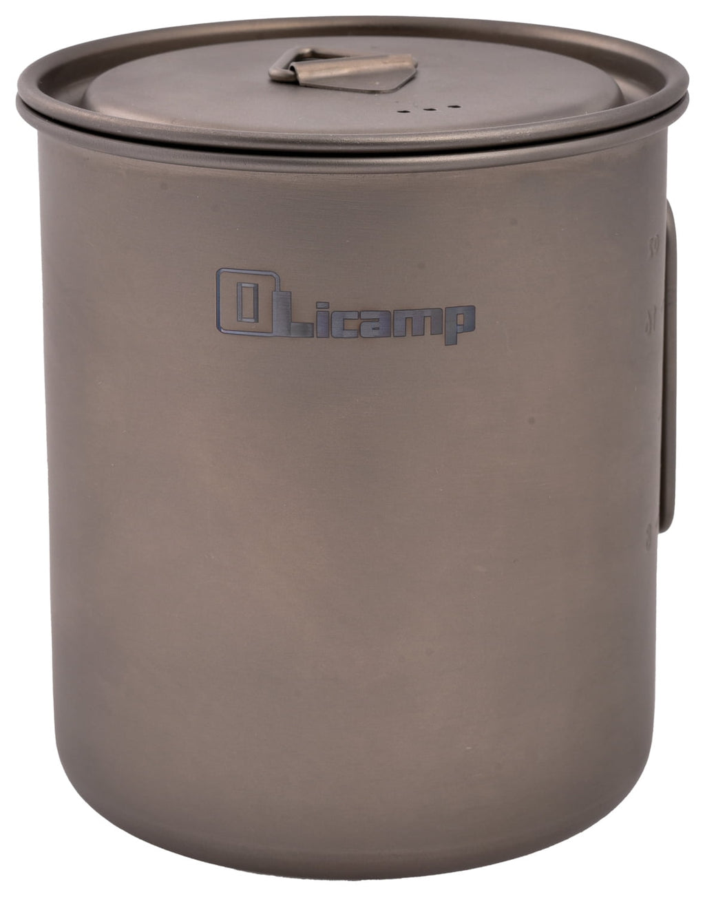 Olicamp Titanium Space Saver Mug with Lid, Nests Nalgene Bottle Inside, Lightweight and Compact, Perfect for Camping and Backpacking, 750mL - Pick 305