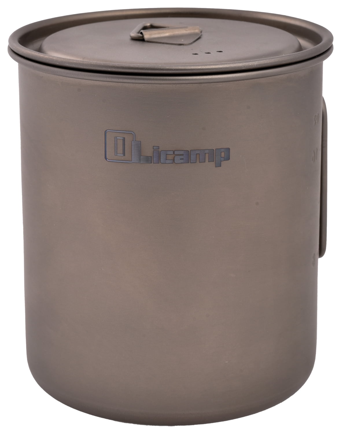 Olicamp Titanium Space Saver Mug with Lid, Nests Nalgene Bottle Inside, Lightweight and Compact, Perfect for Camping and Backpacking, 750mL - Pick 305