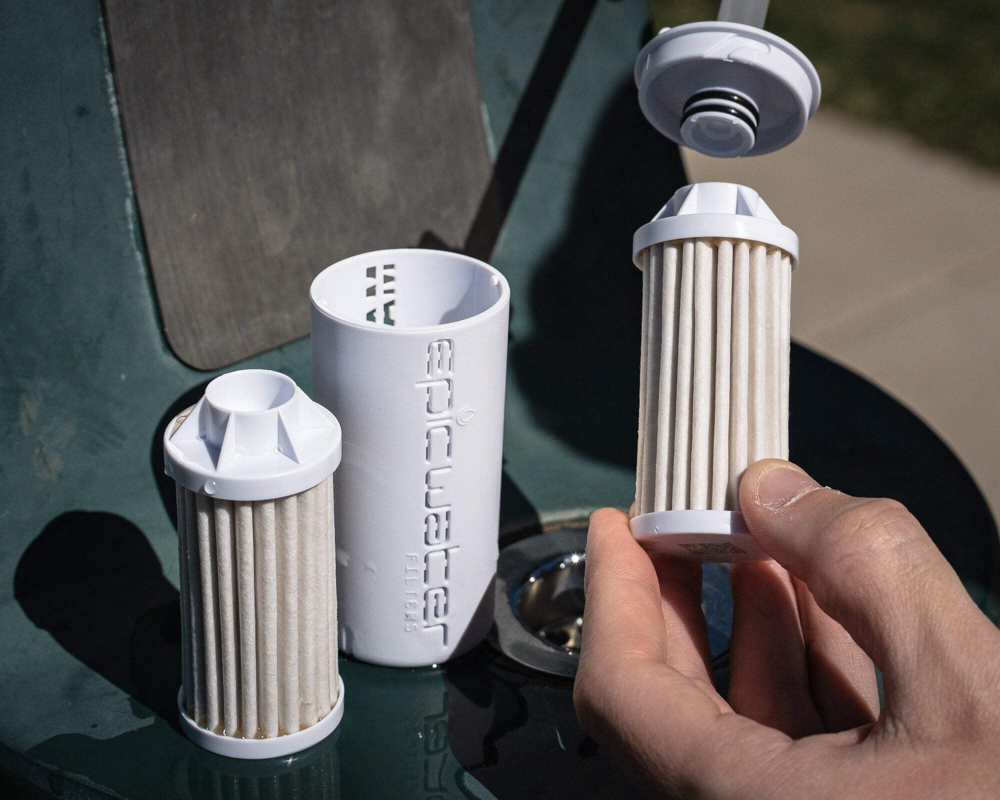 Epic Water Filters Nalgene OG Sustain Tritan USA Made Water Bottle and 75 Gallon Filter - Removes 99.99% of Water Impurities, 32oz, Leggitt Art - Pick 553