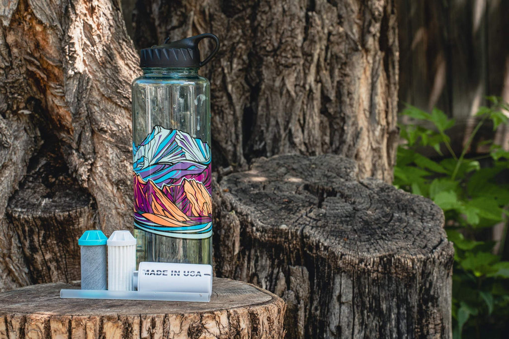 Epic Water Filters Nalgene OG Sustain Tritan USA Made Water Bottle and 75 Gallon Filter - Removes 99.99% of Water Impurities, 32oz, Leggitt Art - Pick 553