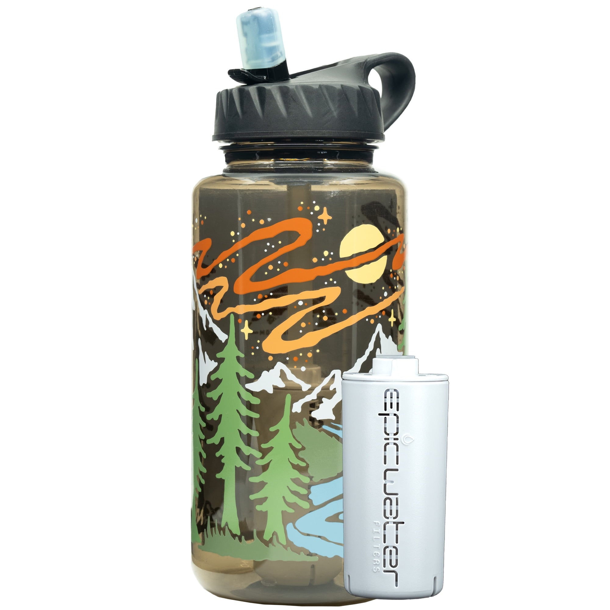 Epic Water Filters Nalgene OG Sustain Tritan USA Made Water Bottle and 75 Gallon Filter - Removes 99.99% of Water Impurities, 32oz, Atomic Child Special Edition - Pick 131