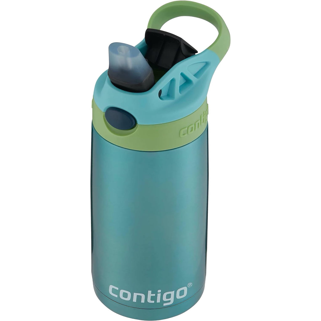 Contigo Kid's 13 oz. AutoSpout Straw Water Bottle - Stainless Steel/Azalea/Pansy - Pick 160