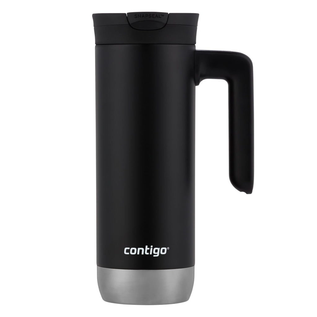 Contigo Huron 2.0 Stainless Steel Travel Mug with SNAPSEAL Lid and Handle in Black, 20 fl oz. - Pick 580