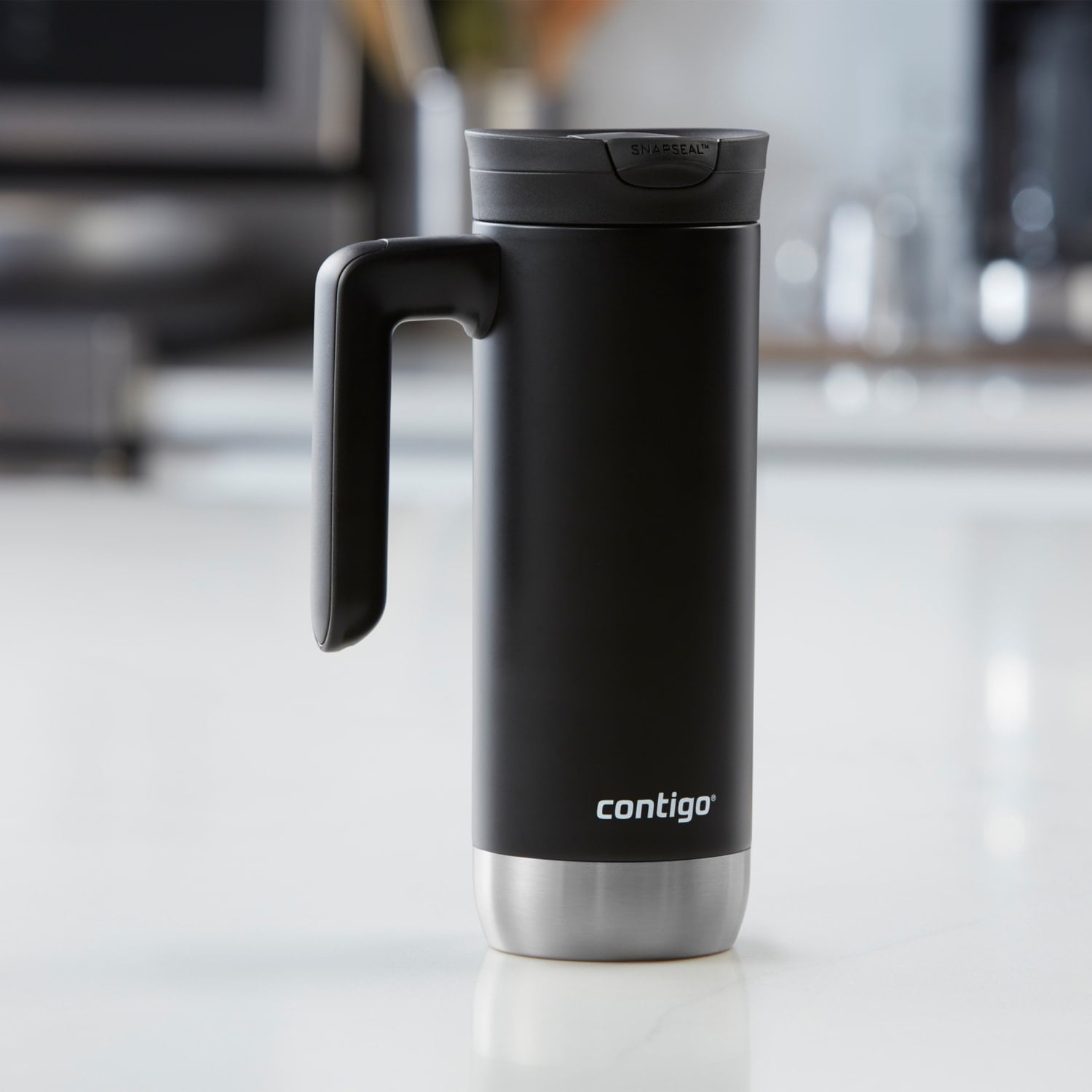 Contigo Huron 2.0 Stainless Steel Travel Mug with SNAPSEAL Lid and Handle in Black, 20 fl oz. - Pick 580