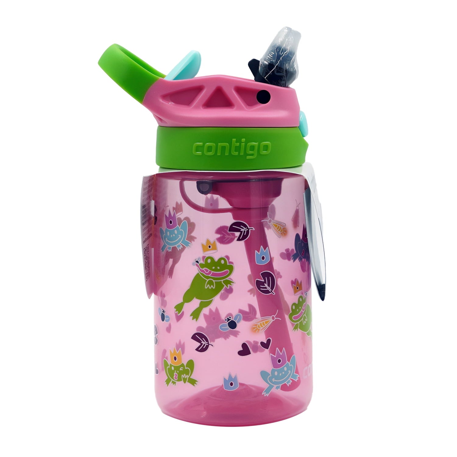 Contigo Kids Water Bottle with Redesigned AUTOSPOUT Straw, 14 oz, Grape Forest Haven - Pick 278