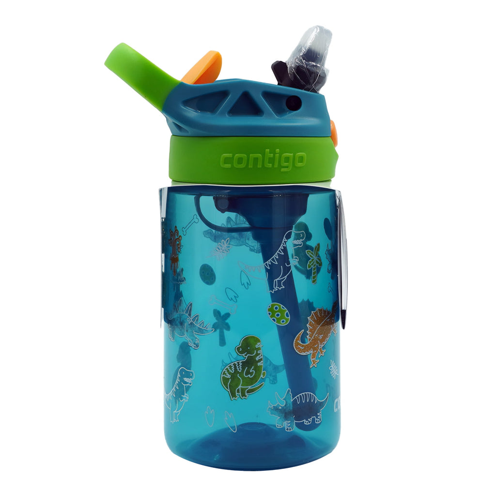 Contigo Kids Water Bottle with Redesigned AUTOSPOUT Straw, 14 oz, Grape Forest Haven - Pick 278