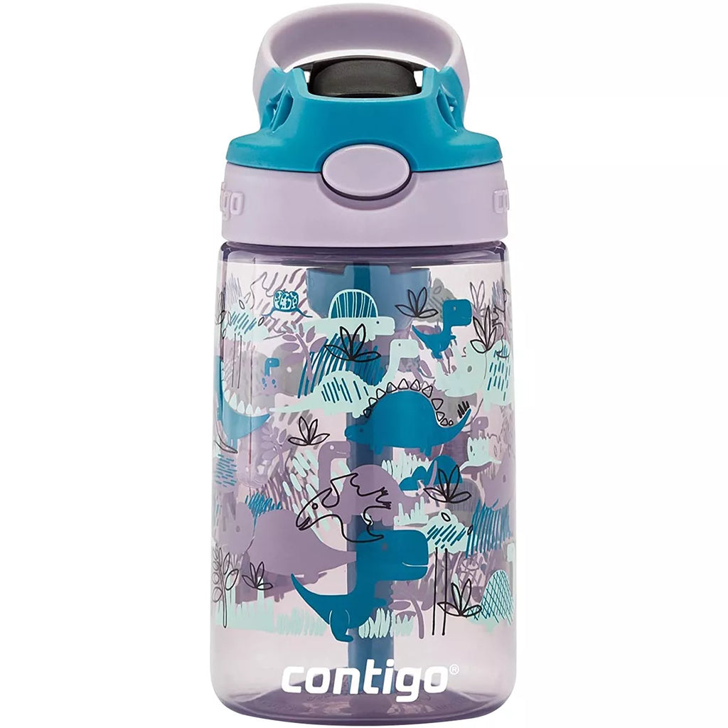 Contigo Kids Water Bottle with Redesigned AUTOSPOUT Straw, 14 oz, Grape Forest Haven - Pick 278