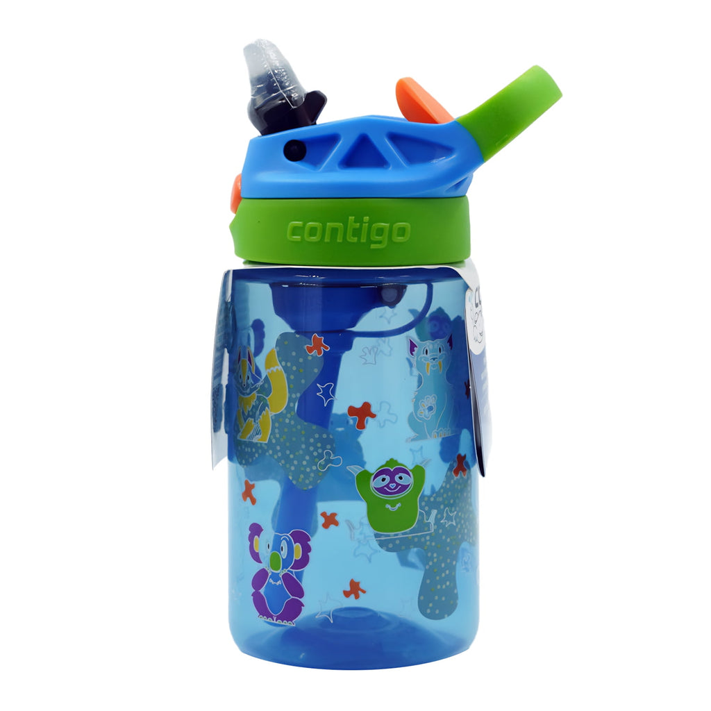 Contigo Kids Water Bottle with Redesigned AUTOSPOUT Straw, 14 oz, Grape Forest Haven - Pick 278
