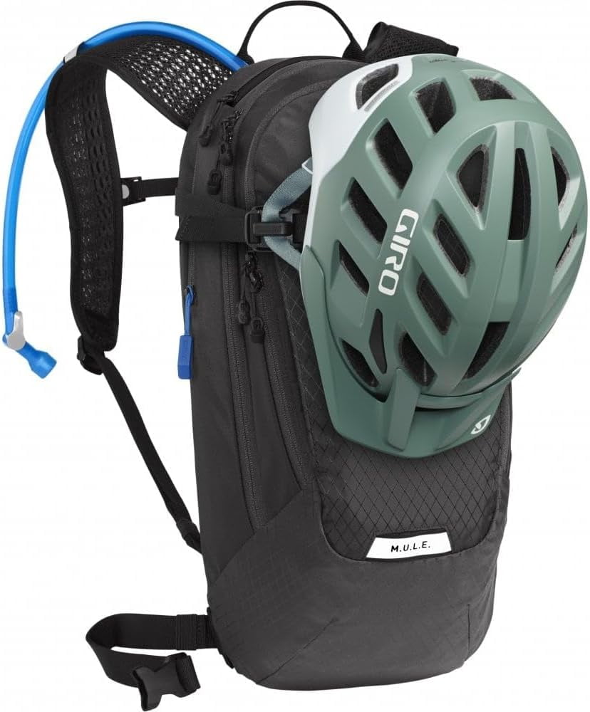 CamelBak Women's M.U.L.E. 12 Mountain Biking Hydration Pack - Easy Refilling Hydration Backpack - Magnetic Tube Trap 100oz, Charcoal/Black - Pick 132