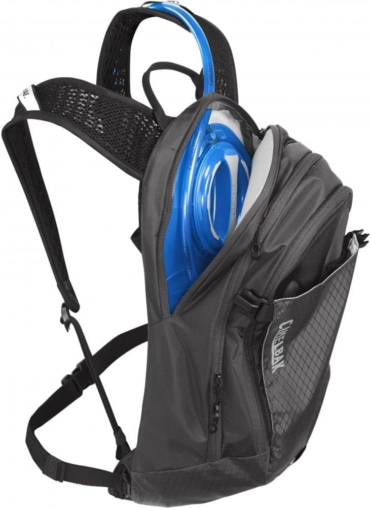 CamelBak Women's M.U.L.E. 12 Mountain Biking Hydration Pack - Easy Refilling Hydration Backpack - Magnetic Tube Trap 100oz, Charcoal/Black - Pick 132
