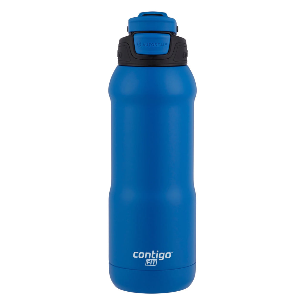 Contigo Fit Stainless Steel AUTOSPOUT Water Bottle with Straw, Blue Amp, 32 fl oz. - Pick 547