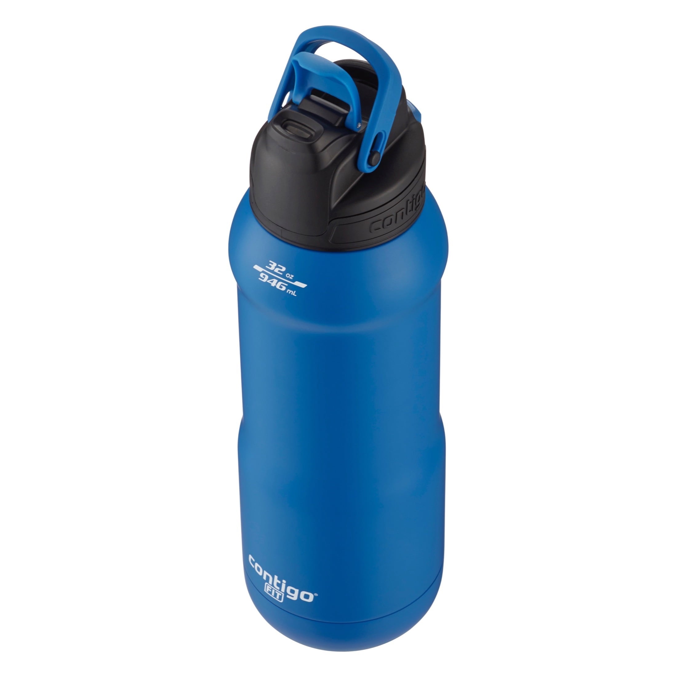 Contigo Fit Stainless Steel AUTOSPOUT Water Bottle with Straw, Blue Amp, 32 fl oz. - Pick 547