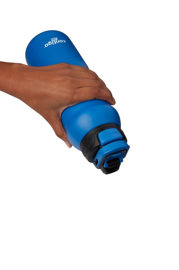 Contigo Fit Stainless Steel AUTOSPOUT Water Bottle with Straw, Blue Amp, 32 fl oz. - Pick 547