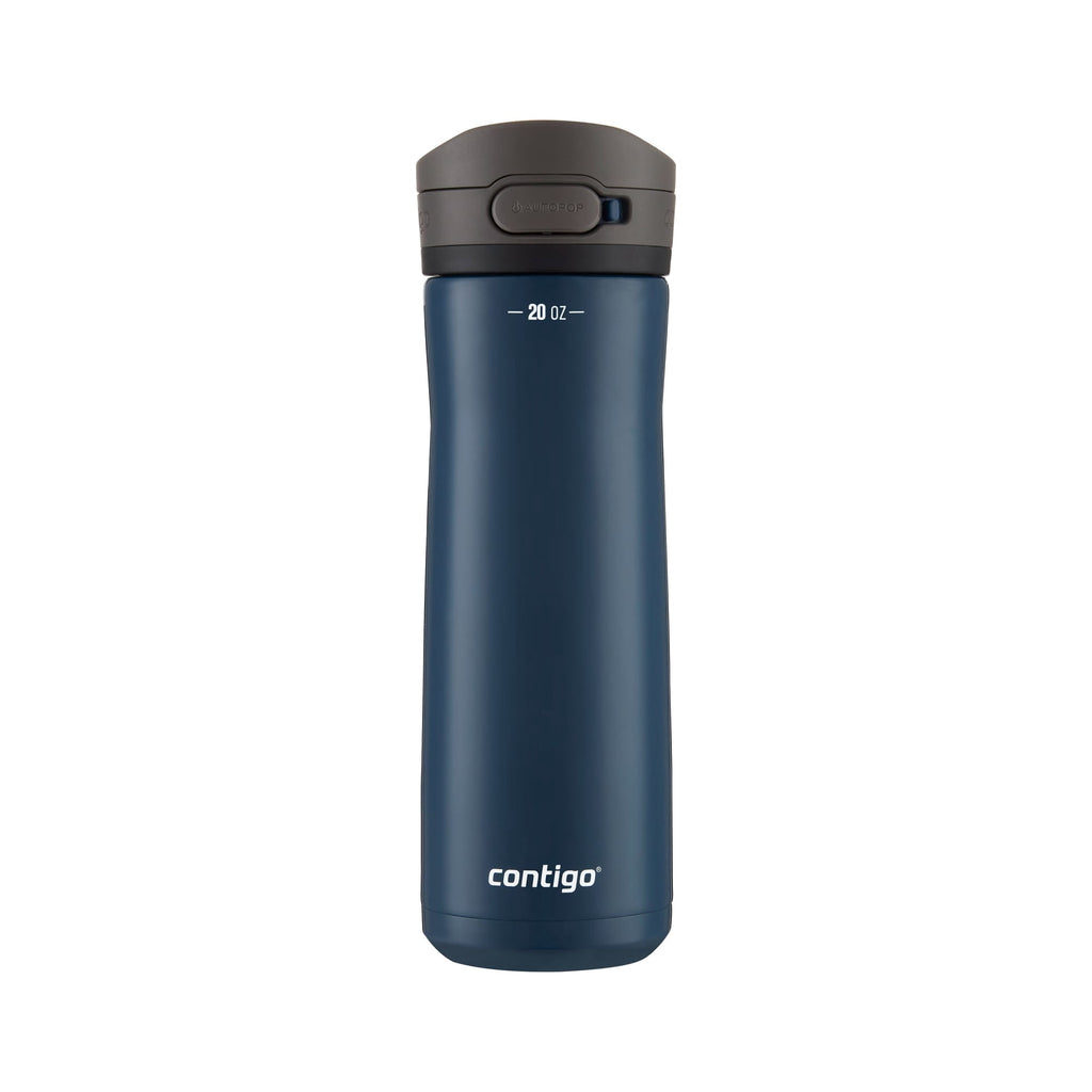 Contigo Jackson Chill Bundle 2 Water Bottles Black 24oz and Blueberry 20oz with Autopop Lid - Pick 259