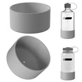 Linkidea 2 Pack Water Bottle Boot Compatible with Nalgene Sustain Wide Mouth 32oz/48oz, Narrow Mouth 32oz, Silicone Anti-Slip Bottle Bottom Bumper Protector (Grey) - Pick 665