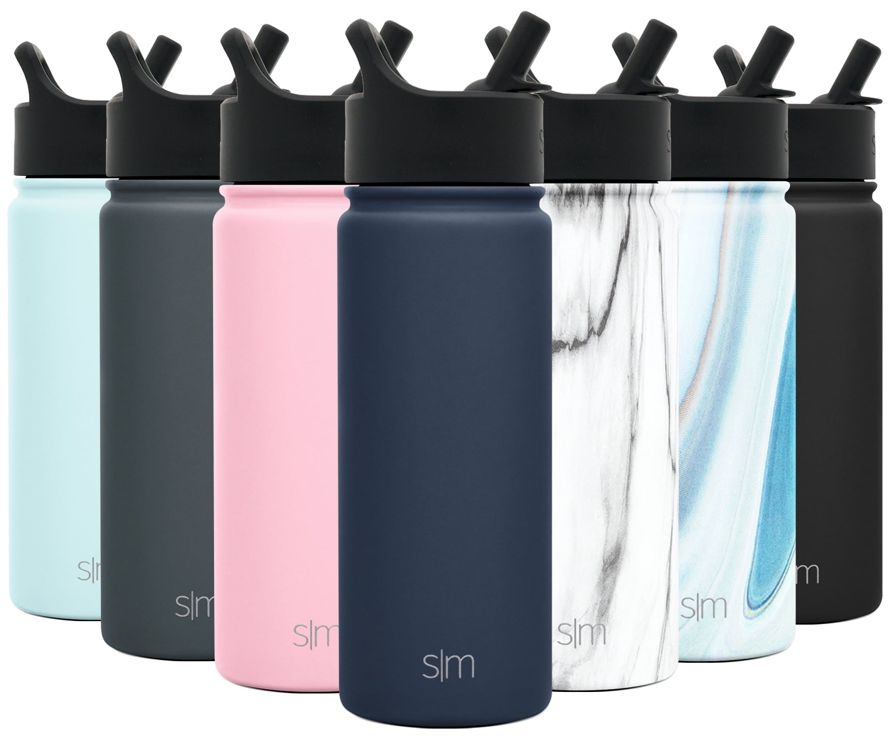 Simple Modern Summit Water Bottle Straw Lid Vacuum Insulated Stainless Steel Bottle | 18 fl oz - Pick 325