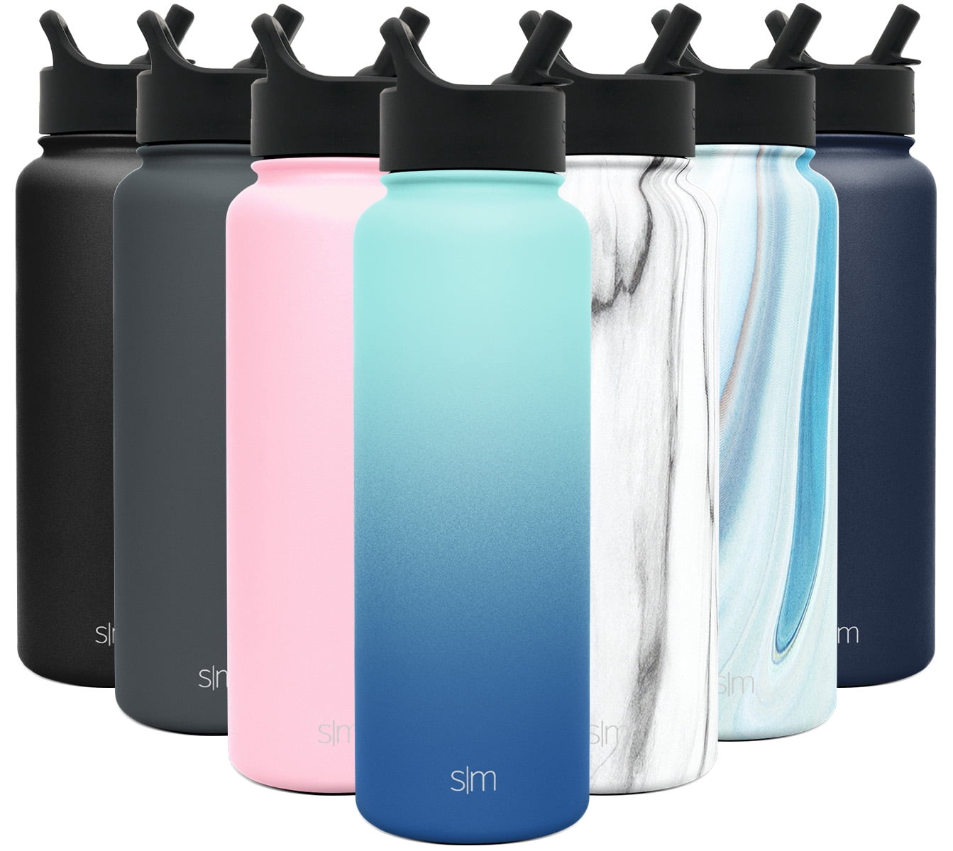 Simple Modern Summit Water Bottle Straw Lid Vacuum Insulated Stainless Steel Bottle | 18 fl oz - Pick 325