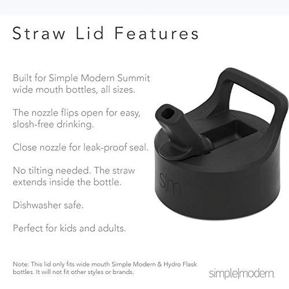 Simple Modern Summit Water Bottle Straw Lid Vacuum Insulated Stainless Steel Bottle | 18 fl oz - Pick 325