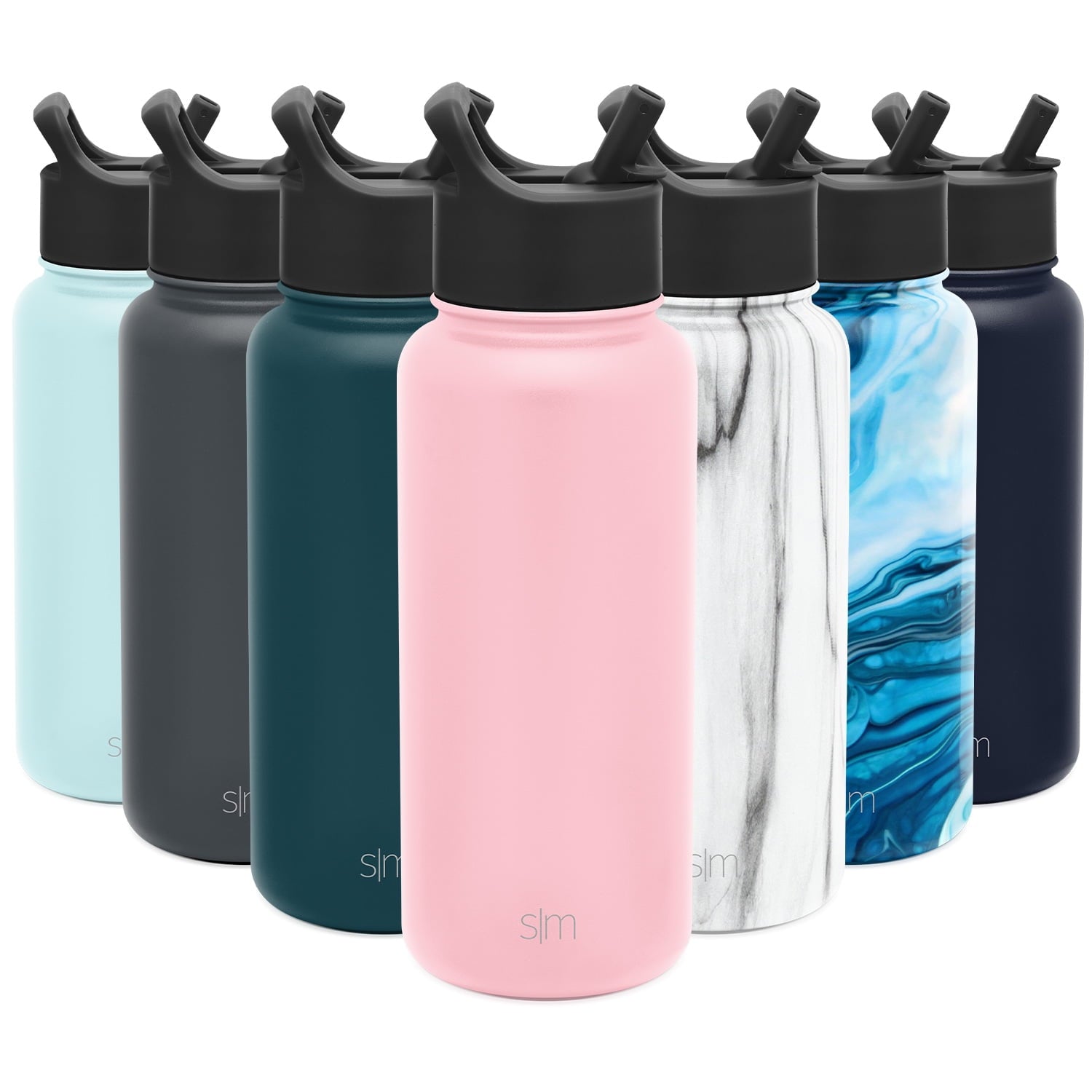 Simple Modern Summit Water Bottle Straw Lid Vacuum Insulated Stainless Steel Bottle | 18 fl oz - Pick 325