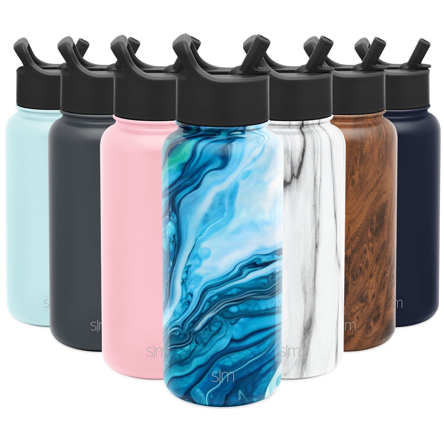 Simple Modern Summit Water Bottle Straw Lid Vacuum Insulated Stainless Steel Bottle | 18 fl oz - Pick 325