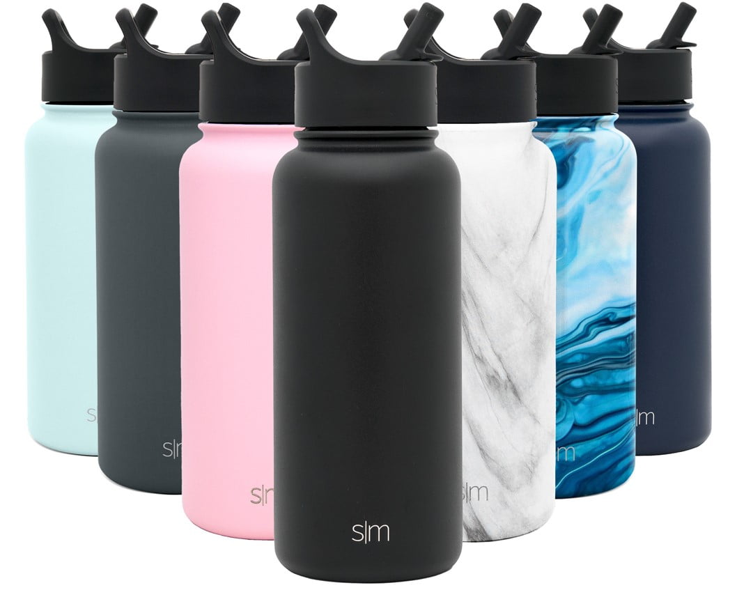 Simple Modern Summit Water Bottle Straw Lid Vacuum Insulated Stainless Steel Bottle | 18 fl oz - Pick 325