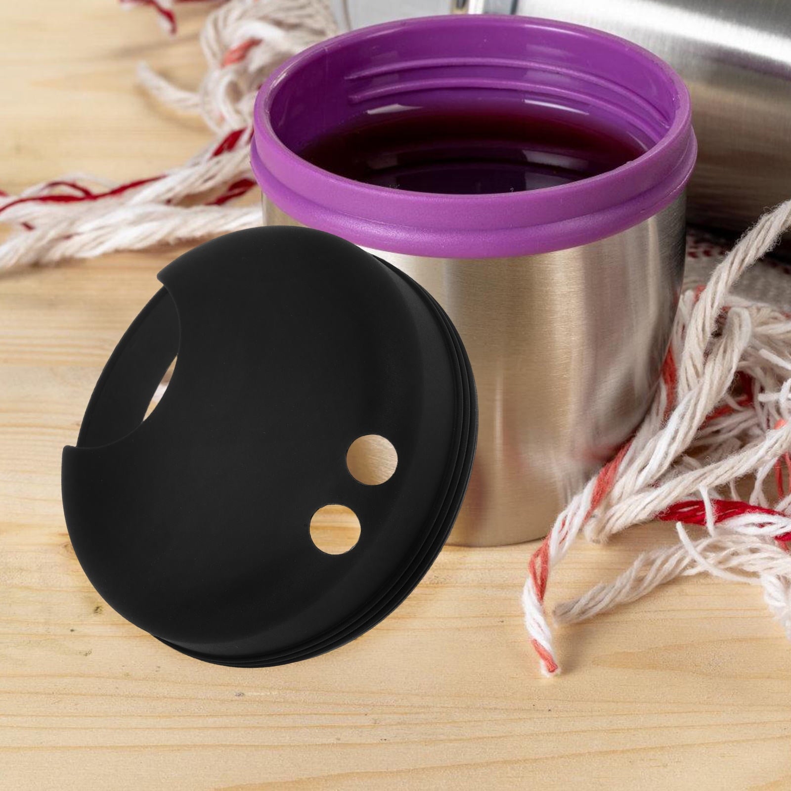 Worgeous 2pcs Splash Guarding Lid For Wide Mouth Bottle  Water Cup Anti-spill Intended Accessory Water Cup Lid Spill-proof Cap For Water Cup Compatible For Nalgene Easy Sipper - Pick 308