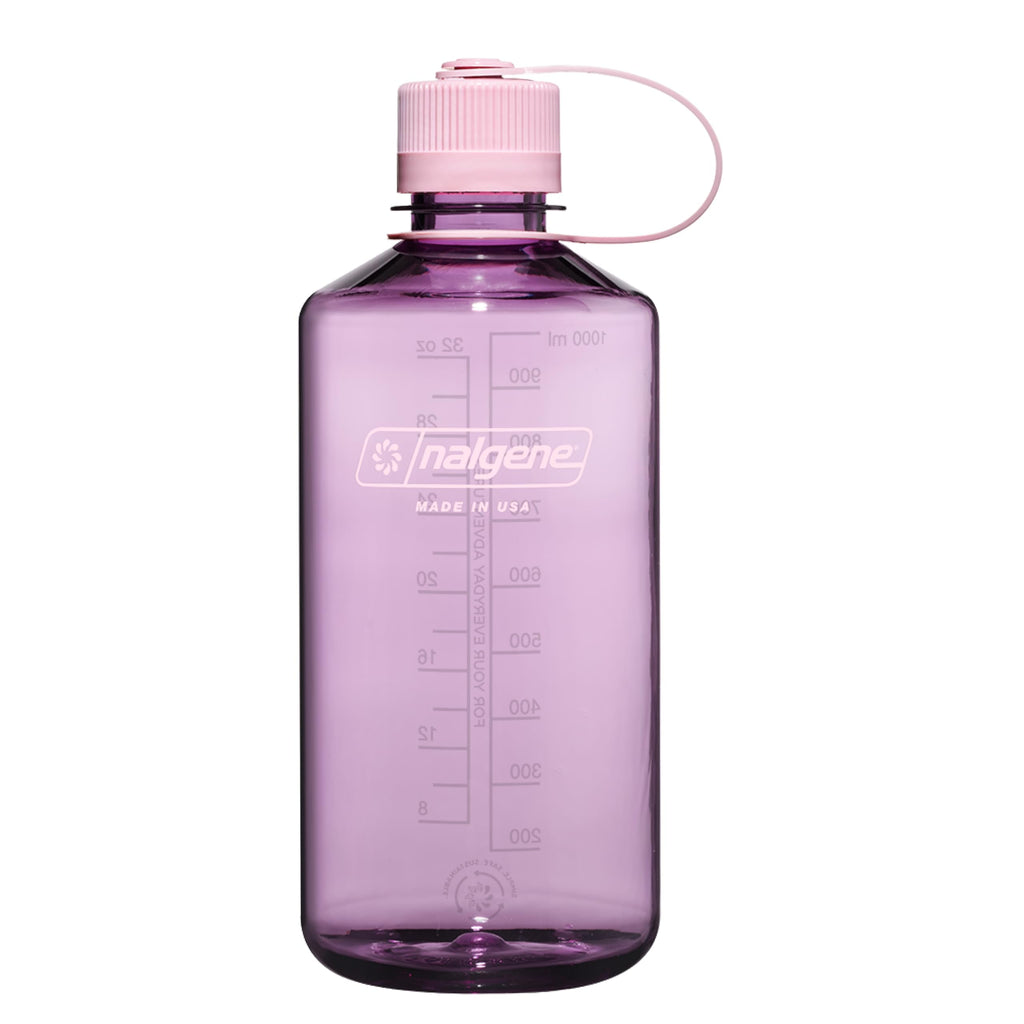 Nalgene Sustain Tritan BPA-Free Water Bottle Made with Material Derived from 50% Plastic Waste (using ISCC certified mass balance), 32 OZ, Narrow Mouth, Cherry Blossom - Pick 370
