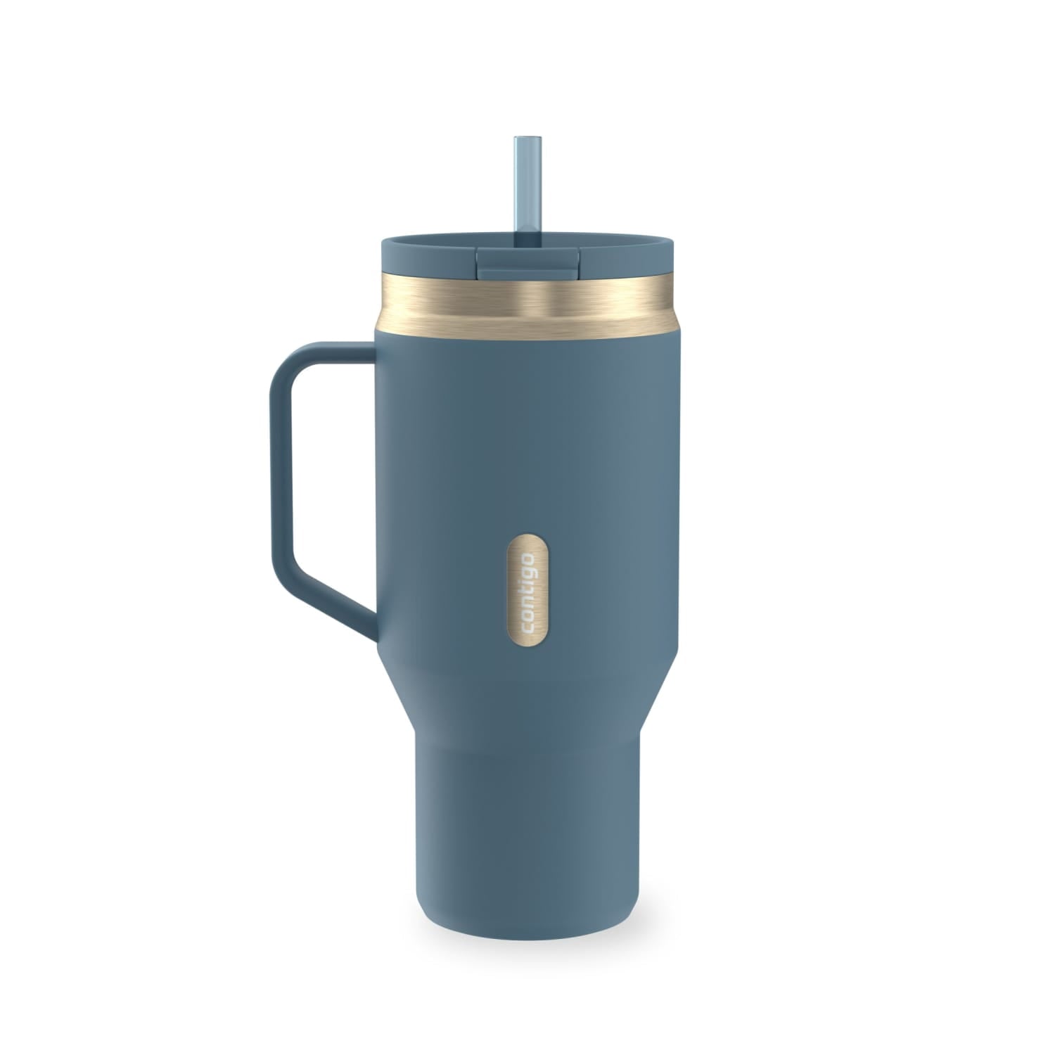 Contigo SnapSeal Leakproof Stainless Steel Reusable Water Bottle Tumbler with Side Handle, Black/Bronze, 30 oz - Pick 125