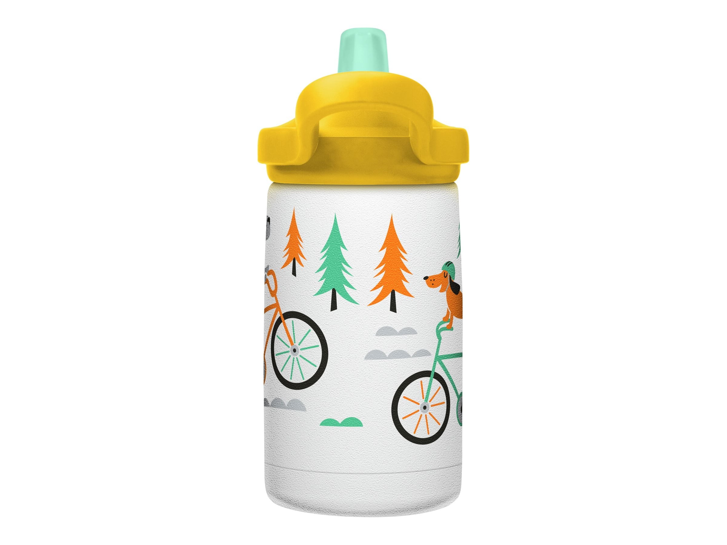 CamelBak Eddy+ Kids - Water bottle - Size 4.25 in x 2.91 in - Height 6.5 in - 12 fl.oz - biking dogs - Pick 382