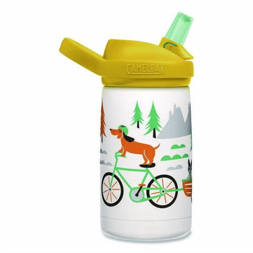 CamelBak Eddy+ Kids - Water bottle - Size 4.25 in x 2.91 in - Height 6.5 in - 12 fl.oz - biking dogs - Pick 382