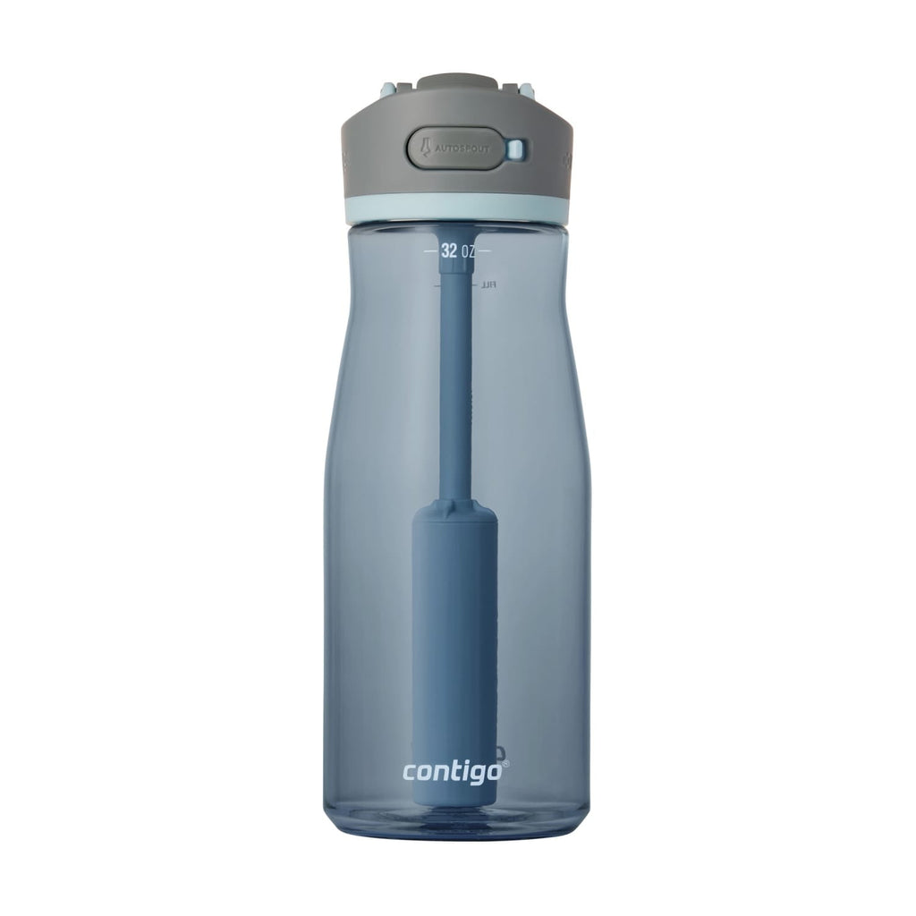 Contigo Wells Plastic Filter Water Bottle with AUTOSPOUT Straw Lid, 32 oz., Dark Ice - Pick 716